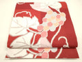 Kimono belt for Kimono Antique 京袋帯　葡萄蔦の葉文　間道　正絹