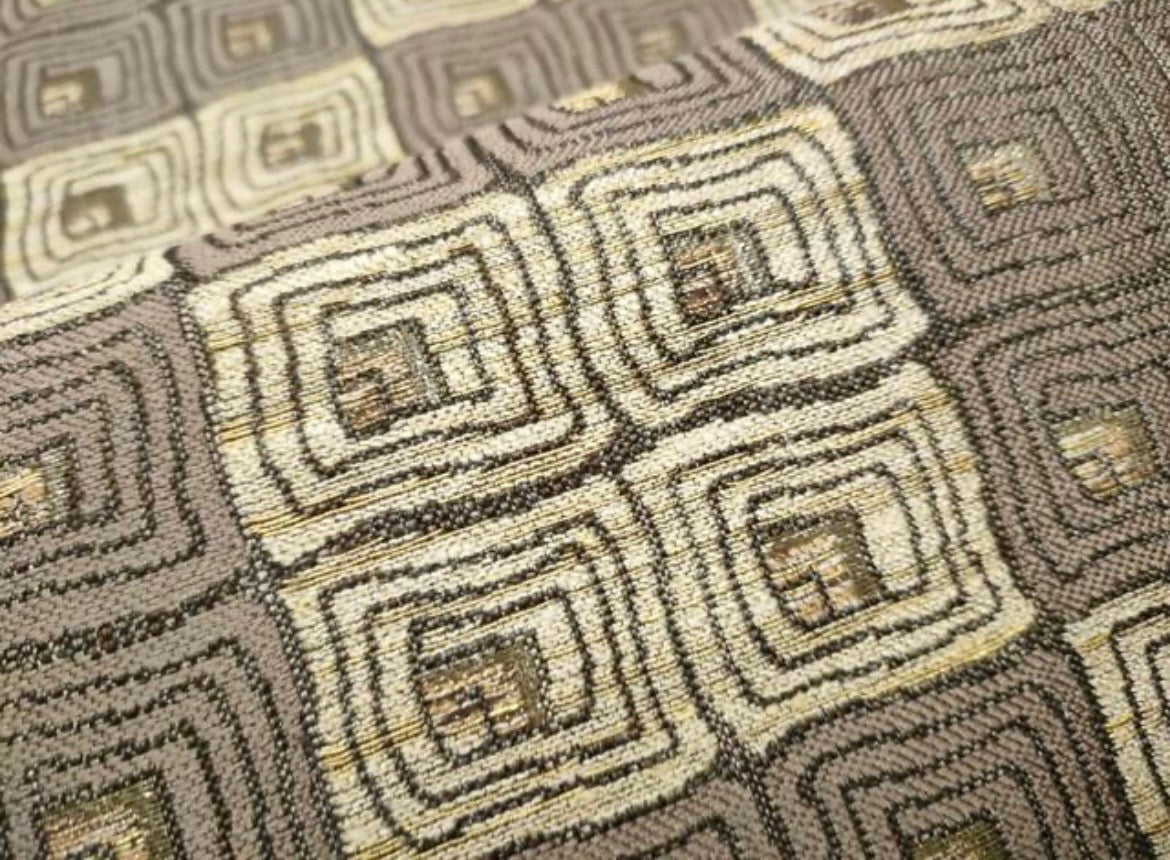 Kimono belt for Kimono 六通柄袋帯　釣り灯籠　金糸　正絹 Antique