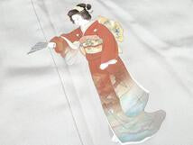 Kimono Silk 豪華色留袖　作家物　人物文　女人人物文　舞妓　金彩