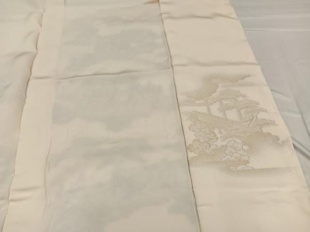 Kimono Antique 色留訪問着　作家物　寿光織　行幸の図　仮絵羽　正絹