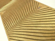 Kimono Belt OBI 西陣　高島織物謹製　六通柄袋帯　孔雀花文　青銅箔　正絹