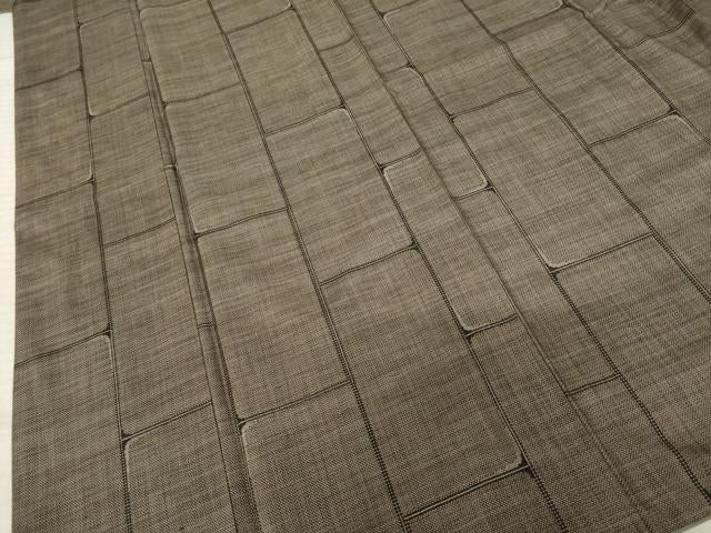 Kimono Silk 本場大島紬　カタス9マルキ　石畳文　正絹