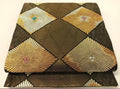 Kimono belt For Kimono 六通柄袋帯　竹並び菱松葉　金銀糸　引箔　正絹　