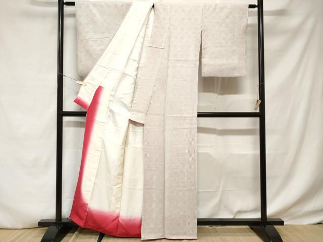 Kimono Silk Antique 総絞り小紋　正絹