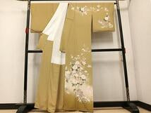 Kimono 訪問着　友禅　枝花文　暈し染め　正絹