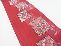 Kimono Belt Obi 六通柄袋帯　古吟　色紙吉祥花文