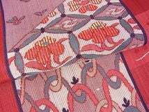 Kimono Belt Obi 六通柄袋帯　古吟　色紙吉祥花文