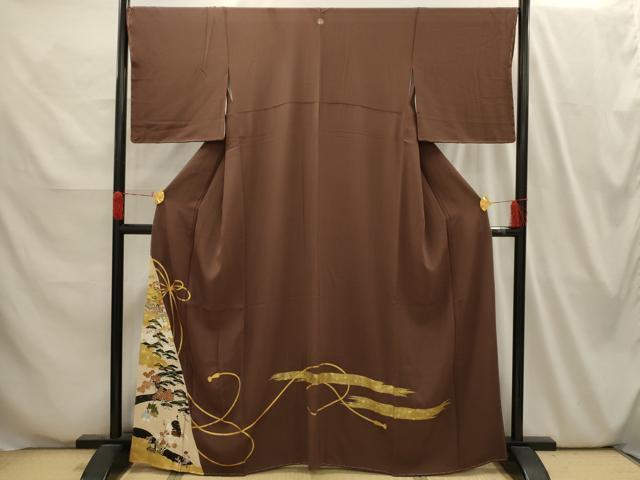 Kimono 豪華色留袖　結び紐人物風景文　金彩　鈴乃屋扱い　正絹