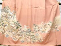 Kimono 豪華色留袖　作家物　人物文　金通し地　正絹