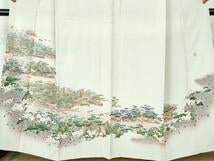 Kimono 豪華色留袖　友禅　作家物　風景文　暈し染め　正絹