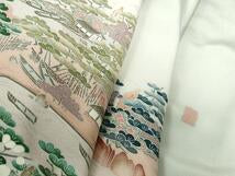 Kimono 豪華色留袖　友禅　作家物　風景文　暈し染め　正絹