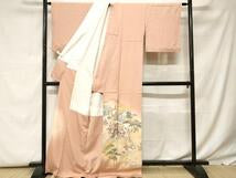 Kimono 豪華色留袖　作家物　寿光織　人物風景文　暈し染め　金糸　正絹