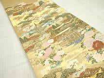 Kimono Belt Obi 伝統工芸士　紋屋五左衛門　六通柄袋帯　伝承の匠　金糸　正絹