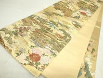 Kimono Belt Obi 伝統工芸士　紋屋五左衛門　六通柄袋帯　伝承の匠　金糸　正絹