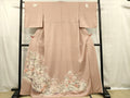 Kimono 豪華色留袖　駒刺繍　御所車花文　鴛鴦　正絹
