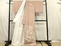 Kimono 豪華色留袖　駒刺繍　御所車花文　鴛鴦　正絹