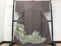 Kimono 豪華色留袖　作家物　刺繍　籬花鳥文　松竹梅　金銀彩　正絹　