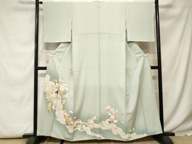 Kimono 豪華色留袖　松竹梅吉祥唐草文　暈し染め　健勝苑扱い　正絹