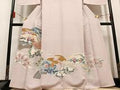 Kimono 豪華色留袖　友禅　作家物　地紙鴛鴦草花文　金彩　正絹