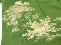 Kimono 豪華色留袖　螺鈿　風景花松文　金彩　正絹