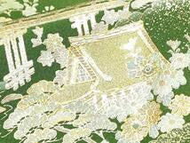 Kimono 豪華色留袖　螺鈿　風景花松文　金彩　正絹