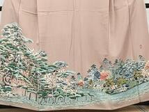 Kimono 豪華色留袖　作家物　松竹梅風景文　正絹