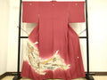 Kimono 豪華色留袖　作家物　仕覆吉祥花蝶文　暈し染め　金彩　正絹