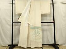 Kimono 色留訪問着　作家物　遠山文　金糸　正絹