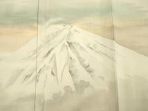 Kimono 色留訪問着　作家物　遠山文　金糸　正絹