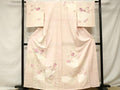 Kimono 訪問着　駒刺繍　雲取り舞花文　暈し染め　金彩　正絹