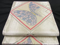 Kimono Belt Obi 六通柄袋帯　唐織　色紙舞蝶文　金銀糸
