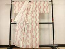 Kimono For Summer 夏物　小紋　絽　亀甲文　洗える着物