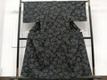 Kimono 上質な紬 　単衣　草花文 　正絹　逸品