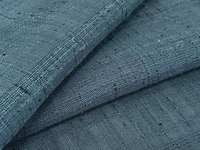 Kimono 上質な紬　単衣　霞文　正絹　