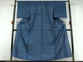 Kimono 上質な紬　単衣　霞文　正絹　