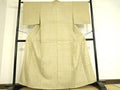 Kimono 生紬　単衣　木蘭色　正絹