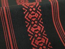 Kimono Belt Obi 八寸名古屋帯　博多織　献上　黒地