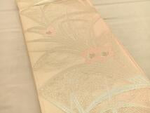Kimono Belt Obi For Summer 夏物　六通柄袋帯　桔梗　金銀糸　正絹