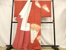 Kimono 訪問着　草花文　暈し染め　正絹