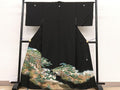 Kimono 豪華黒留袖　作家物　縁起橋　日本橋　暈し染め　金彩　正絹