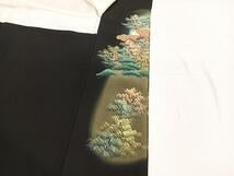 Kimono 豪華黒留袖　作家物　縁起橋　日本橋　暈し染め　金彩　正絹