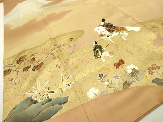 Kimono 豪華色留袖　手描き　人物文　暈し染　金彩　正絹