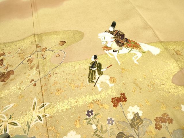 Kimono 豪華色留袖　手描き　人物文　暈し染　金彩　正絹