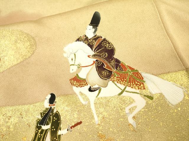 Kimono 豪華色留袖　手描き　人物文　暈し染　金彩　正絹