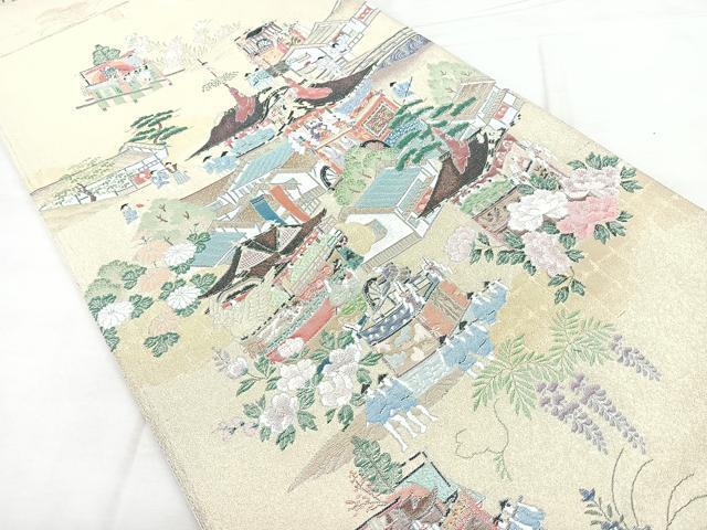 Kimono Belt Obi 太鼓柄袋帯　寿光織　祇園囃子　金糸　引箔　正絹
