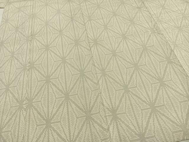 Kimono 本塩沢　単衣　110亀甲　幾何学文様　正絹