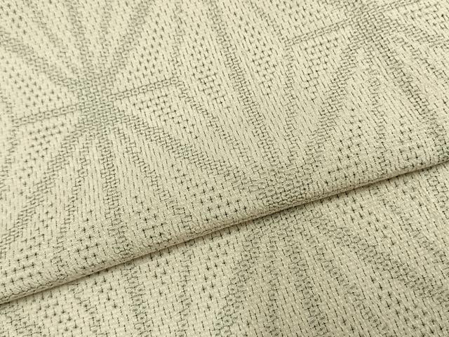 Kimono 本塩沢　単衣　110亀甲　幾何学文様　正絹