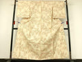 Kimono 上質な紬　単衣　舞蝶文　正絹