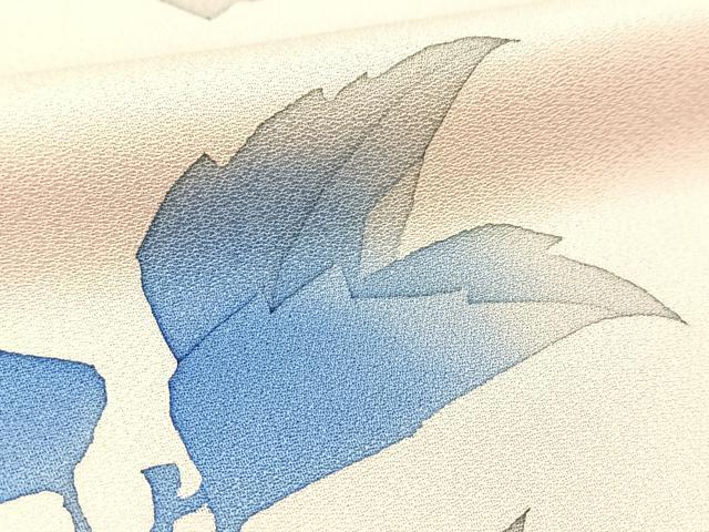 Kimono 訪問着　単衣　作家物　枝花文　正絹　