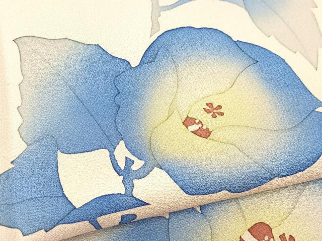 Kimono 訪問着　単衣　作家物　枝花文　正絹　